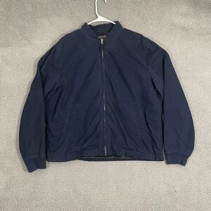 J CREW Jacket Men XL‎ Navy NX631 Military Army Bomber Field Utility Full Zip